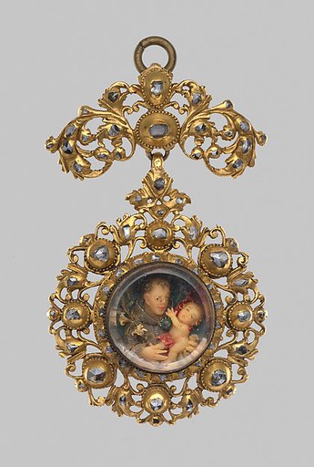 Pendant with relief of St. Anthony of Padua with Christ Child