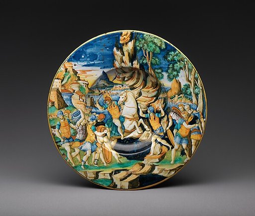 Dish with The Heroism of Marcus Curtius