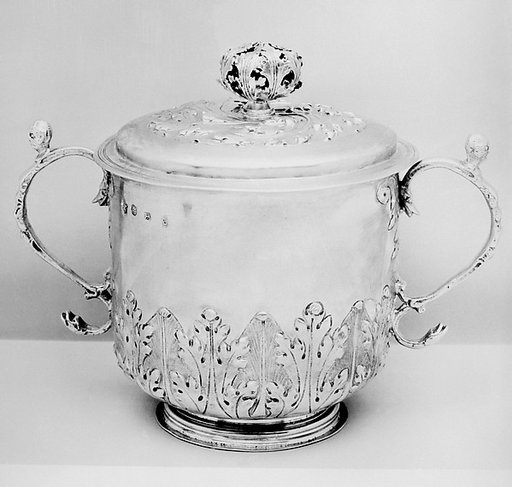 Two-handled cup with cover