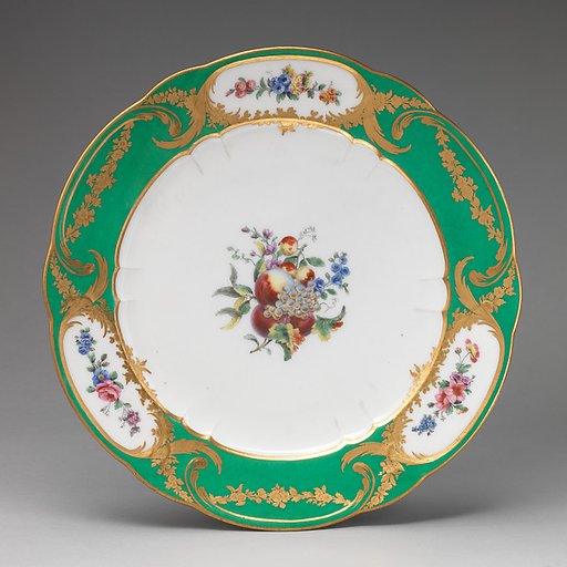 Plate (assiette à palmes) (1 of 102) (part of a service)