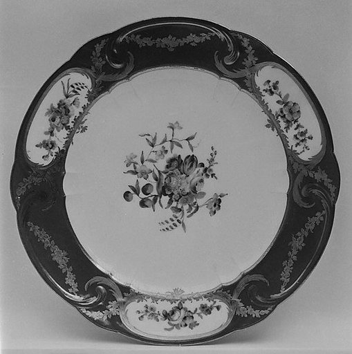 Plate (assiette à palmes) (1 of 102) (part of a service)