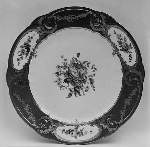 Plate (assiette à palmes) (1 of 102) (part of a service)