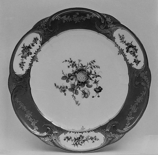 Plate (assiette à palmes) (1 of 102) (part of a service)