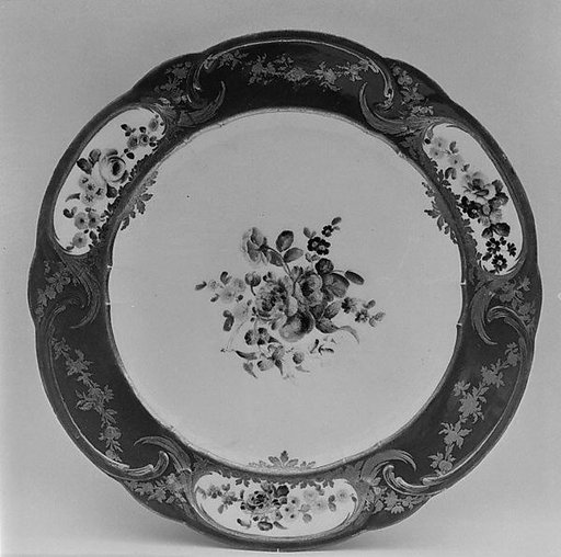 Plate (assiette à palmes) (1 of 102) (part of a service)