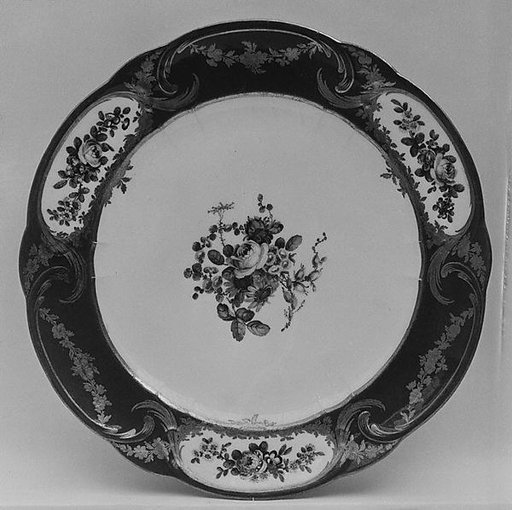 Plate (assiette à palmes) (1 of 102) (part of a service)