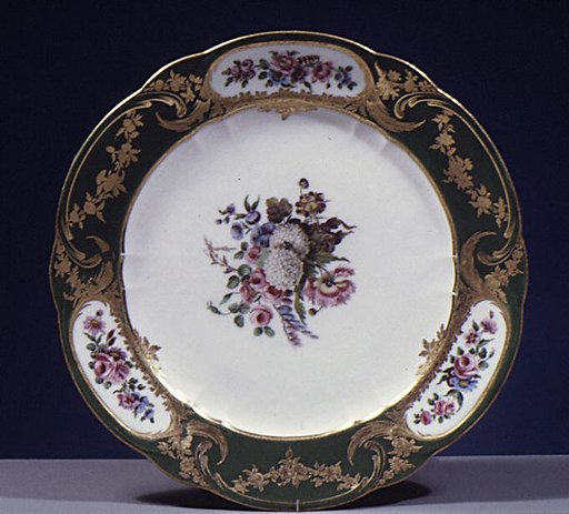 Plate (assiette à palmes) (1 of 102) (part of a service)