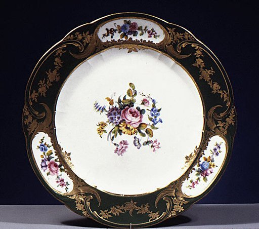 Plate (assiette à palmes) (1 of 102) (part of a service)