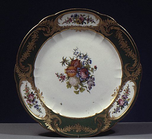 Plate (assiette à palmes) (1 of 102) (part of a service)