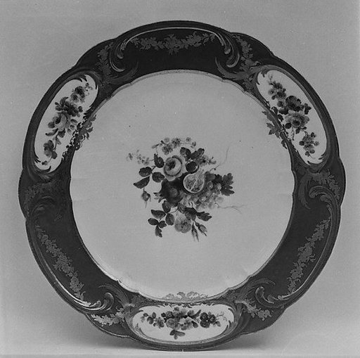 Plate (assiette à palmes) (1 of 102) (part of a service)