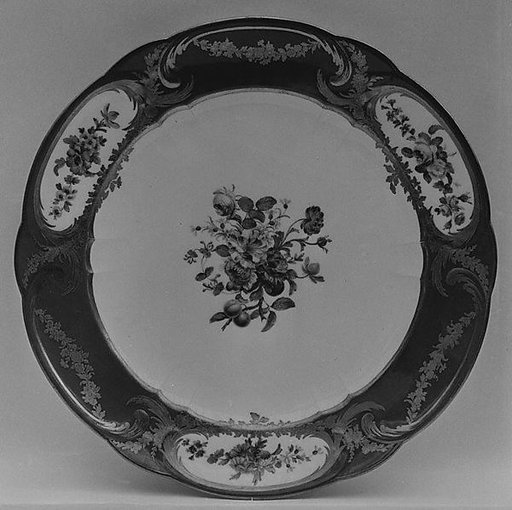 Plate (assiette à palmes) (1 of 102) (part of a service)