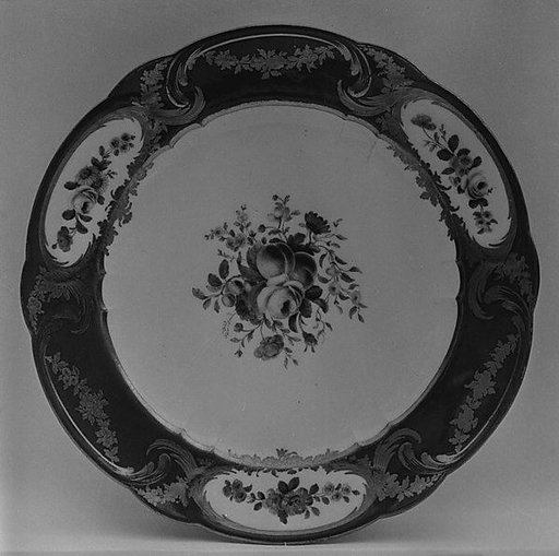 Plate (assiette à palmes) (1 of 102) (part of a service)
