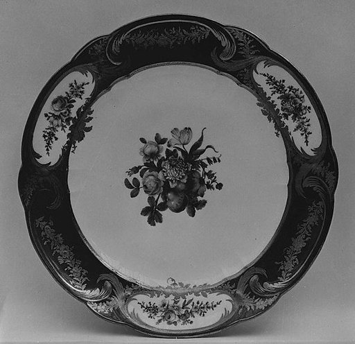 Plate (assiette à palmes) (1 of 102) (part of a service)