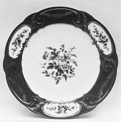 Plate (assiette à palmes) (1 of 102) (part of a service)