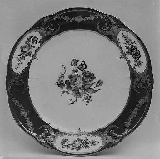 Plate (assiette à palmes) (1 of 102) (part of a service)
