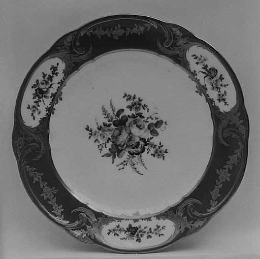 Plate (assiette à palmes) (1 of 102) (part of a service)