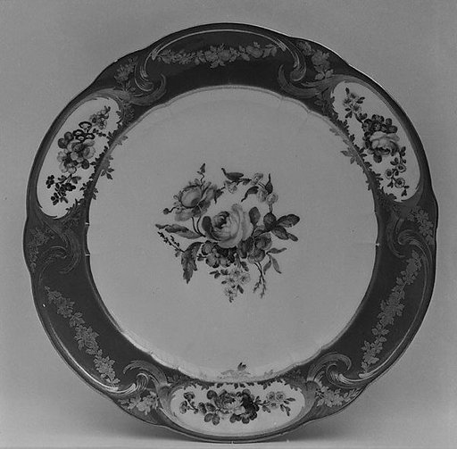 Plate (assiette à palmes) (1 of 102) (part of a service)