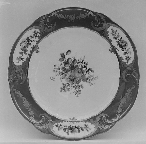 Plate (assiette à palmes) (1 of 102) (part of a service)