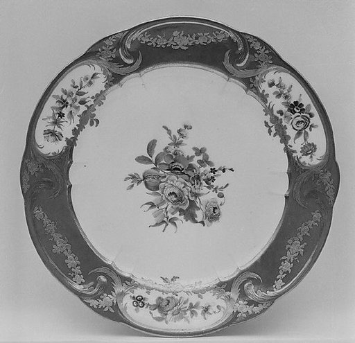 Plate (assiette à palmes) (1 of 102) (part of a service)