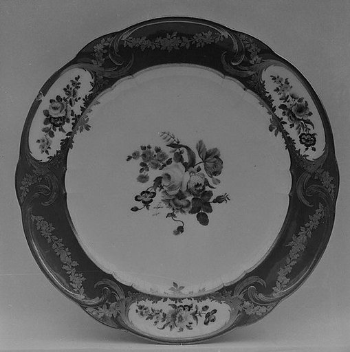 Plate (assiette à palmes) (1 of 102) (part of a service)