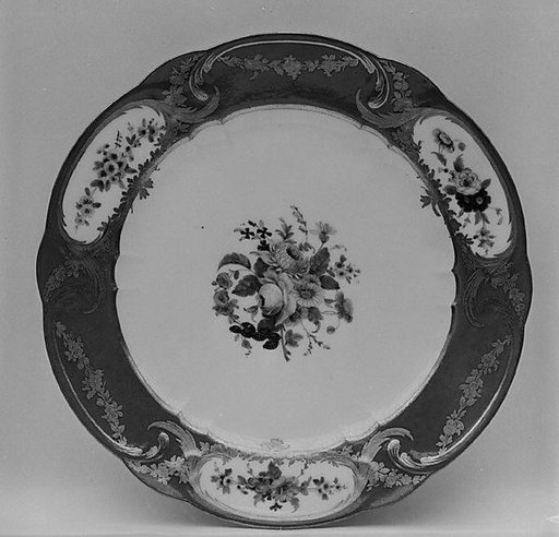 Plate (Assiette à palmes) (1 of 102) (part of a service)