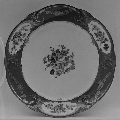 Plate (Assiette à palmes) (1 of 102) (part of a service)