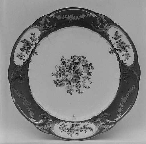 Plate (Assiette à palmes) (1 of 102) (part of a service)