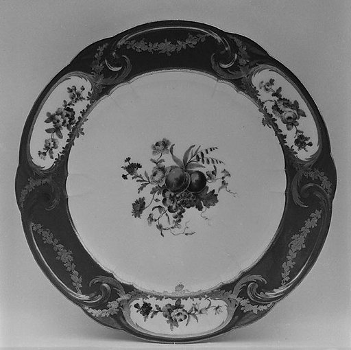 Plate (Assiette à palmes) (1 of 102) (part of a service)