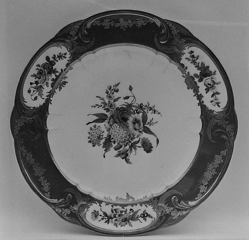 Plate (assiette à palmes) (1 of 102) (part of a service)