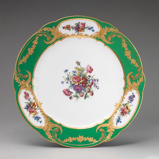 Plate (Assiette à palmes) (1 of 102) (part of a service)