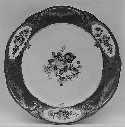 Plate (Assiette à palmes) (1 of 102) (part of a service)