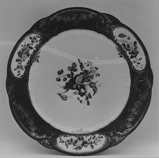 Plate (Assiette à palmes) (1 of 102) (part of a service)