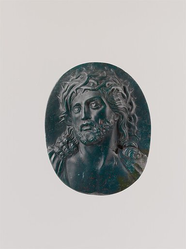 Bust of Christ crowned with thorns