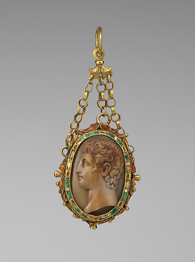 Head of a youth and Agnus Dei with arms of Paul V (Camillo Borghese, Pope 1605–21)