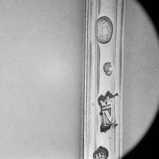 Section of a spoon handle
