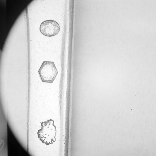 Section of a spoon handle