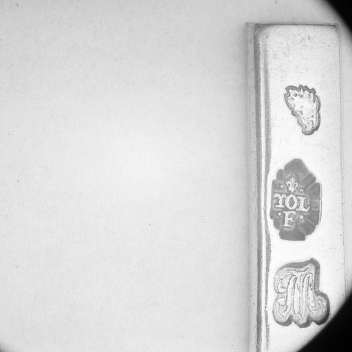 Section of a spoon handle