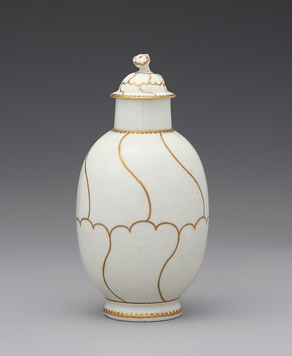 Tea caddy with cover (part of a service)