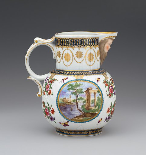 Jug in the style of Worcester