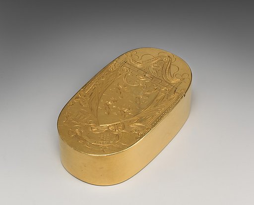 Snuffbox with presentation inscription