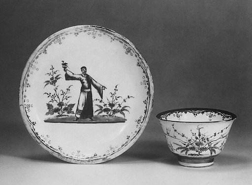 Teabowl and saucer