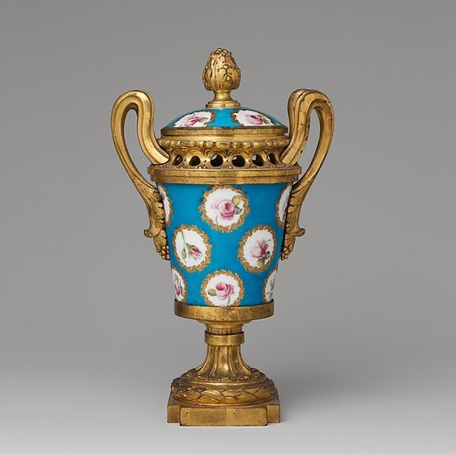 Pair of two-handled vases with covers