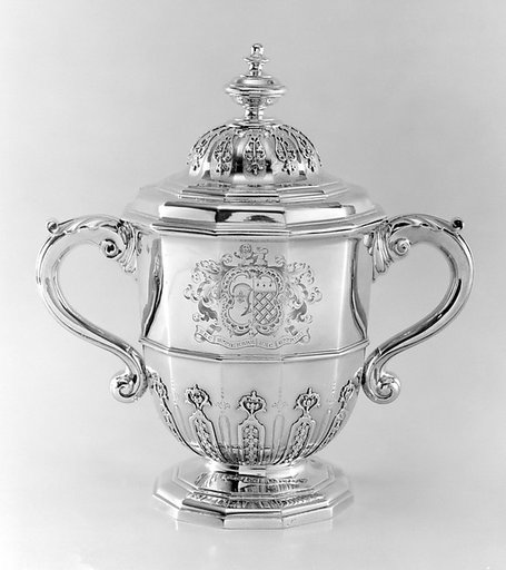 Two-handled cup with cover
