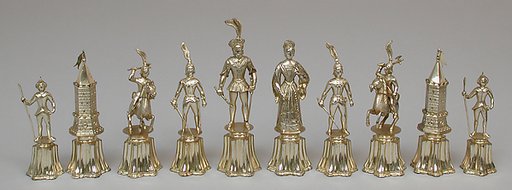 Chessmen (32) and board