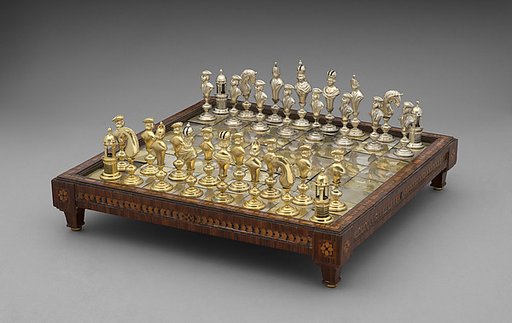 Chess set and board with box