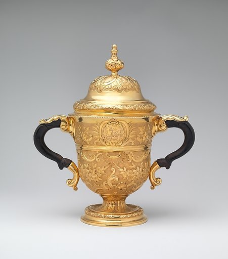 Two-handled cup with cover