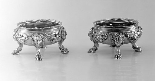 Set of four saltcellars