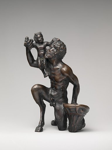 Satyr Holding a Boy Satyr on his Shoulder