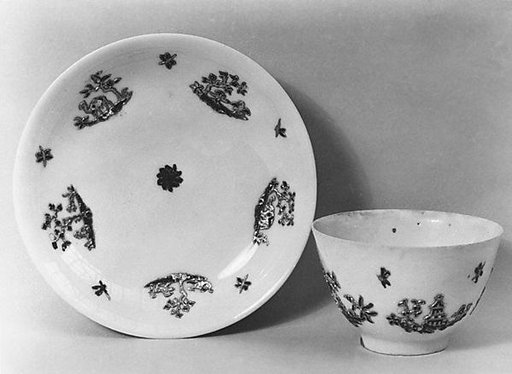 Teabowl and saucer