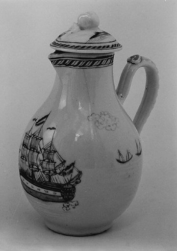Milk jug with cover (part of a set)