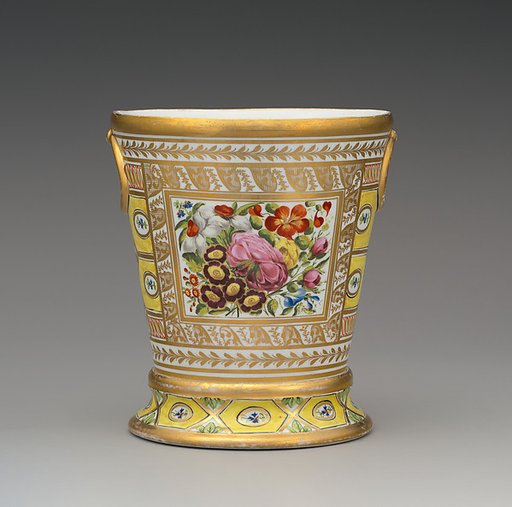 Cachepot with stand (one of a pair)